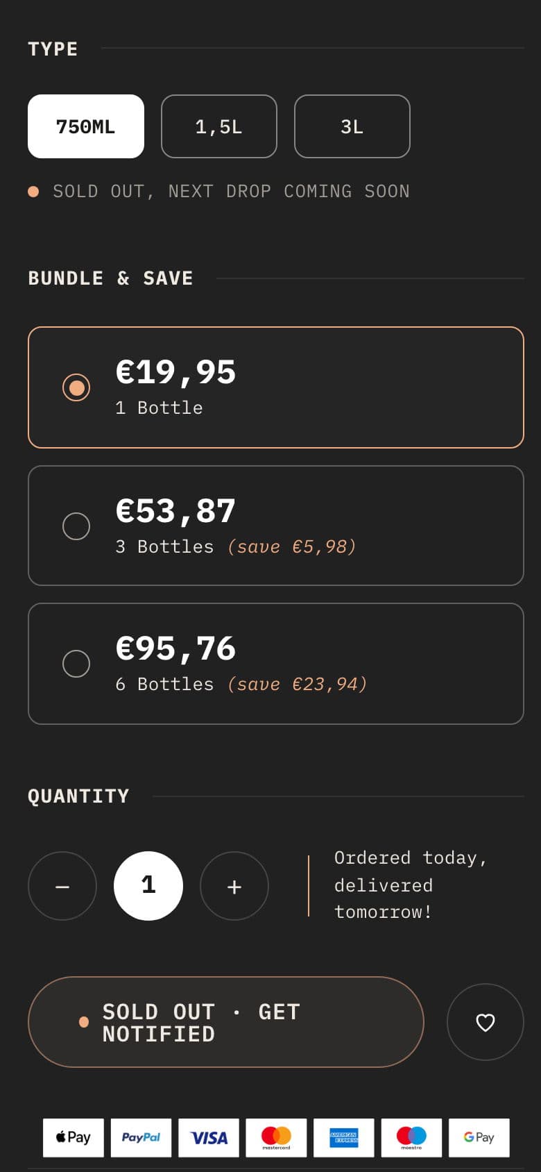 Dezelfde keuze op een telefoon