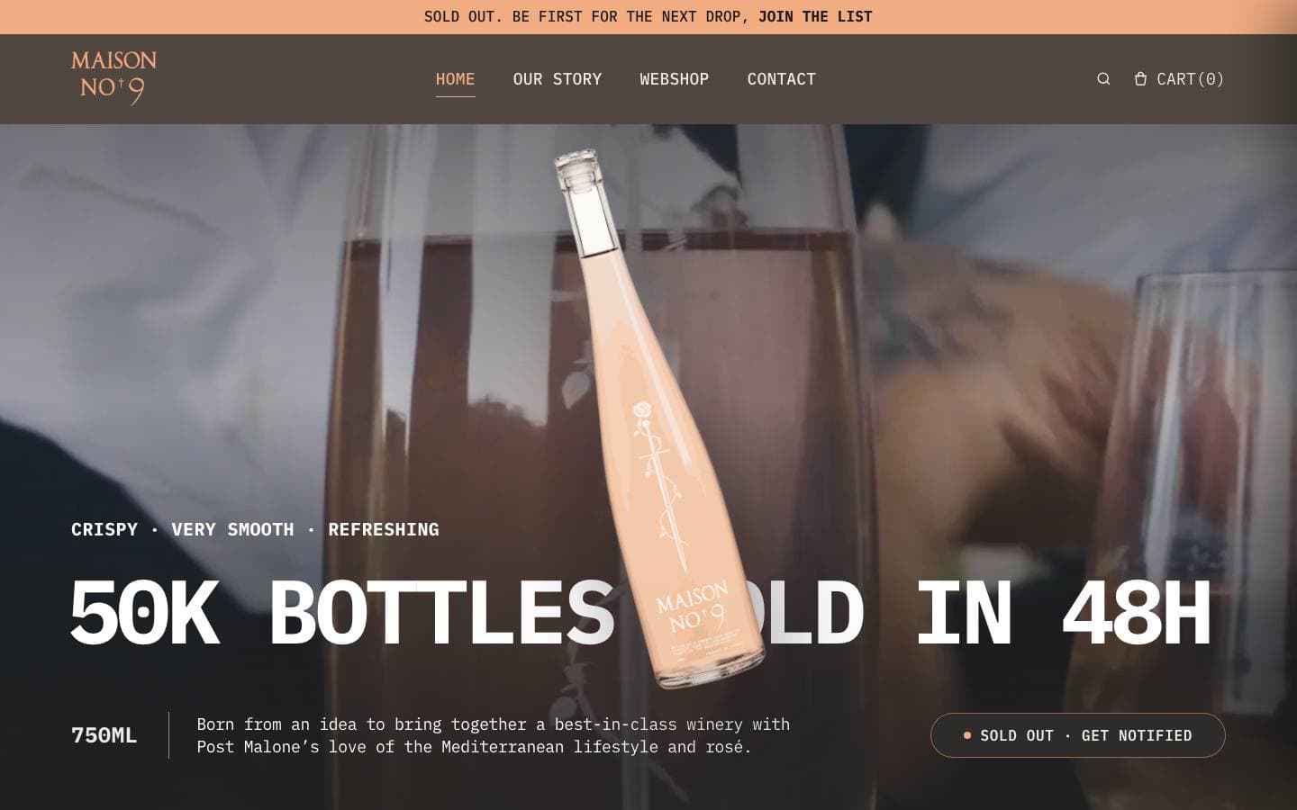 Website van Maison No. 9
