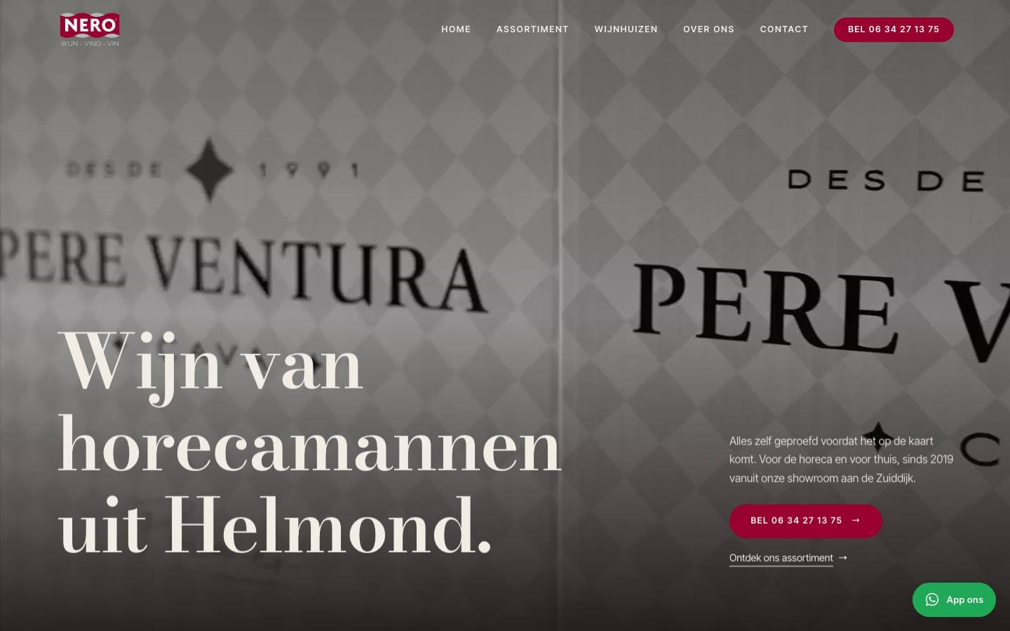 Website van Nero Wijn
