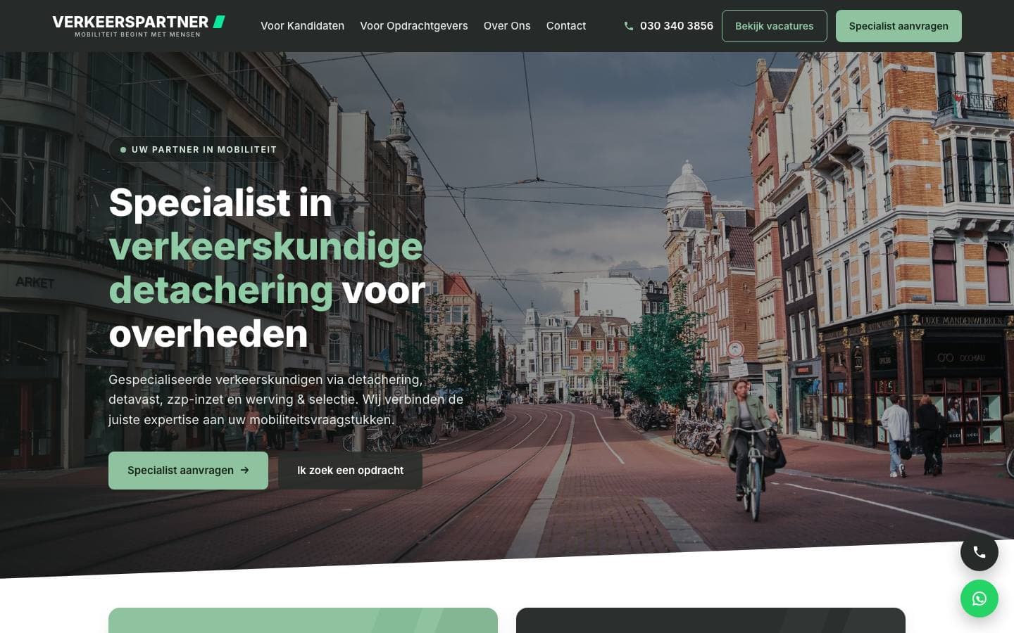 Website van Verkeerspartner