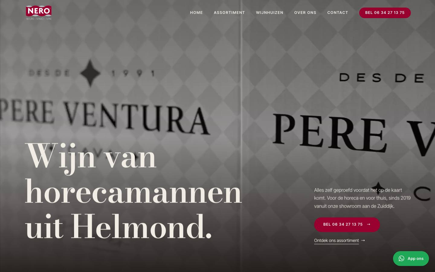 Website van Nero Wijn