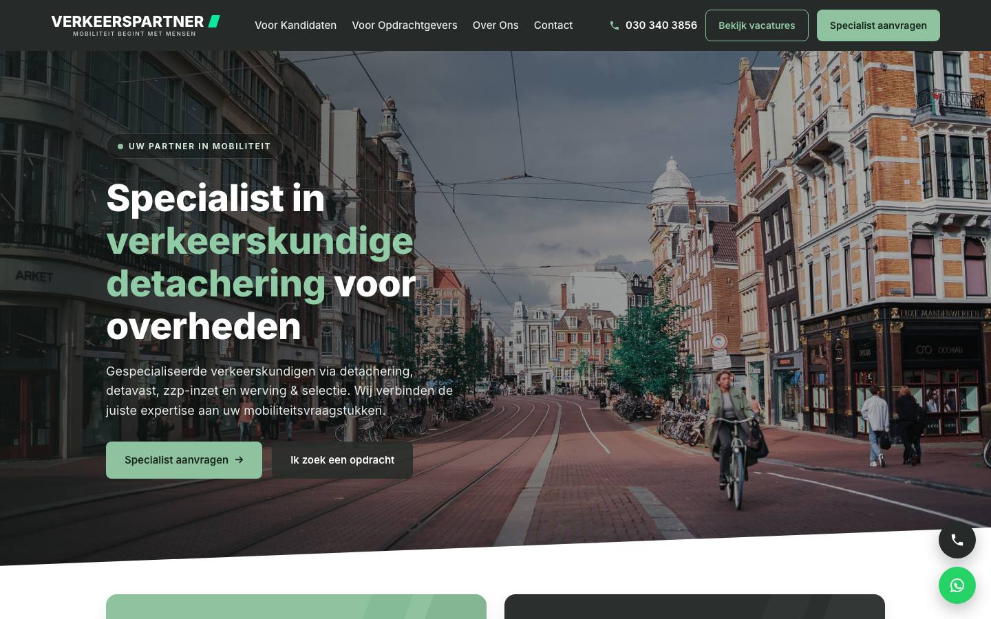 Website van Verkeerspartner